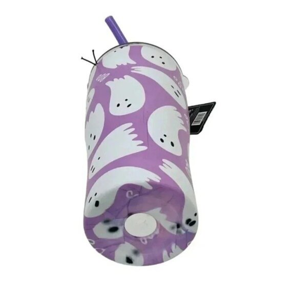 Wellness Double Wall Stainless Steel Tumbler Straw 30oz Halloween Boo Ghost - Picture 3 of 5